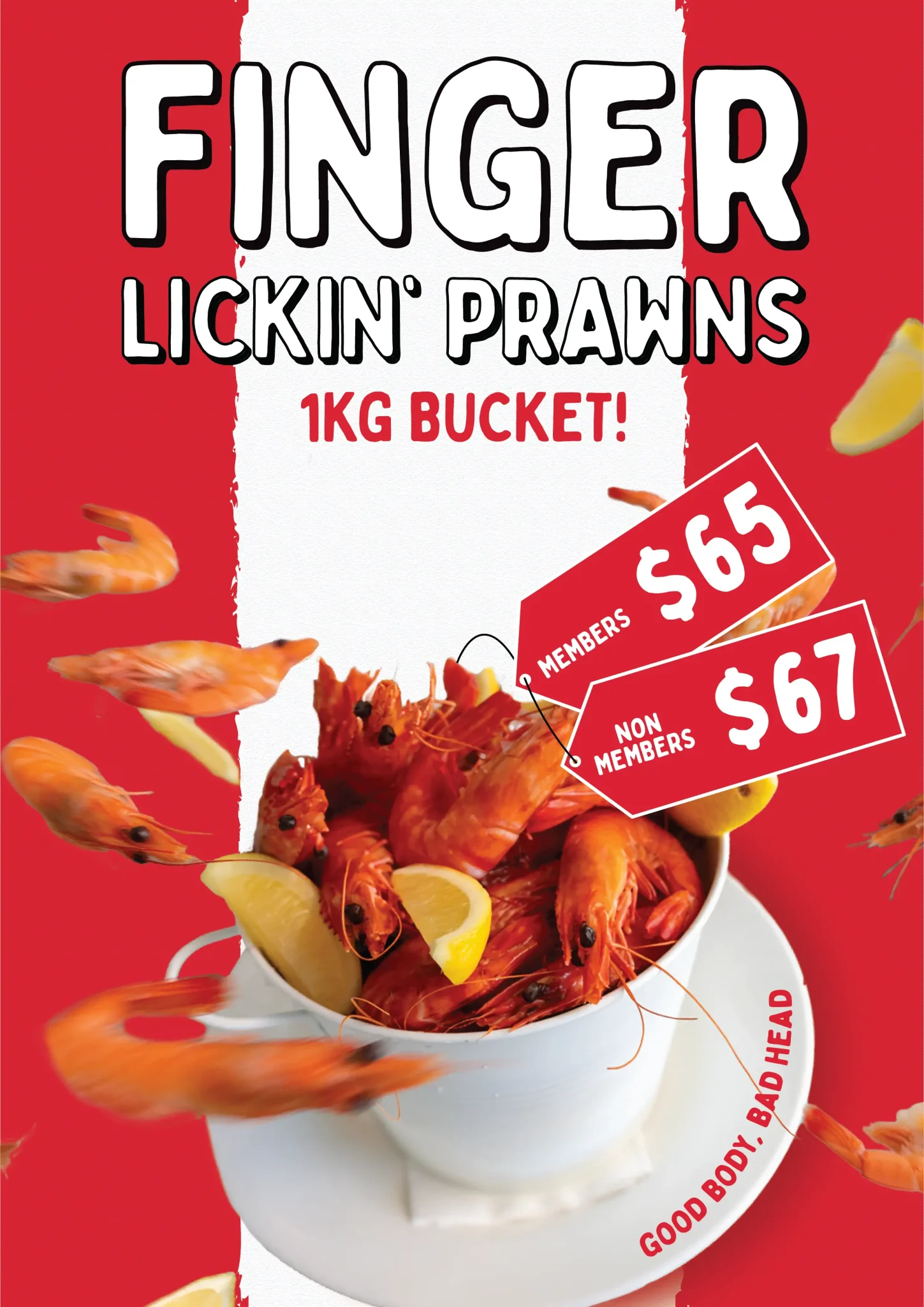 Aussie Prawns Bucket